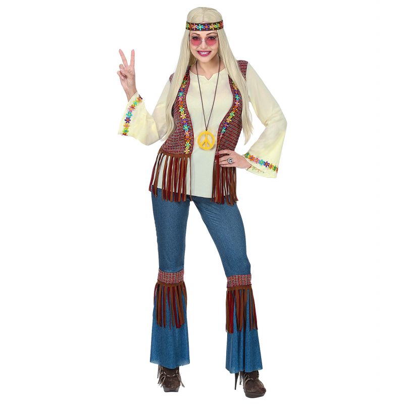 Disfraz de Hippie con Chaleco para niño