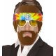 Gafas hippies con barba