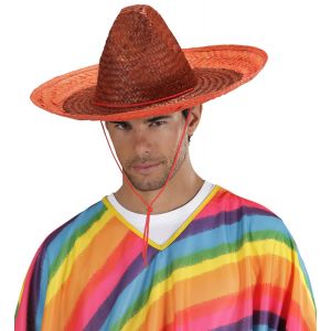 Sombrero mexicano naranja