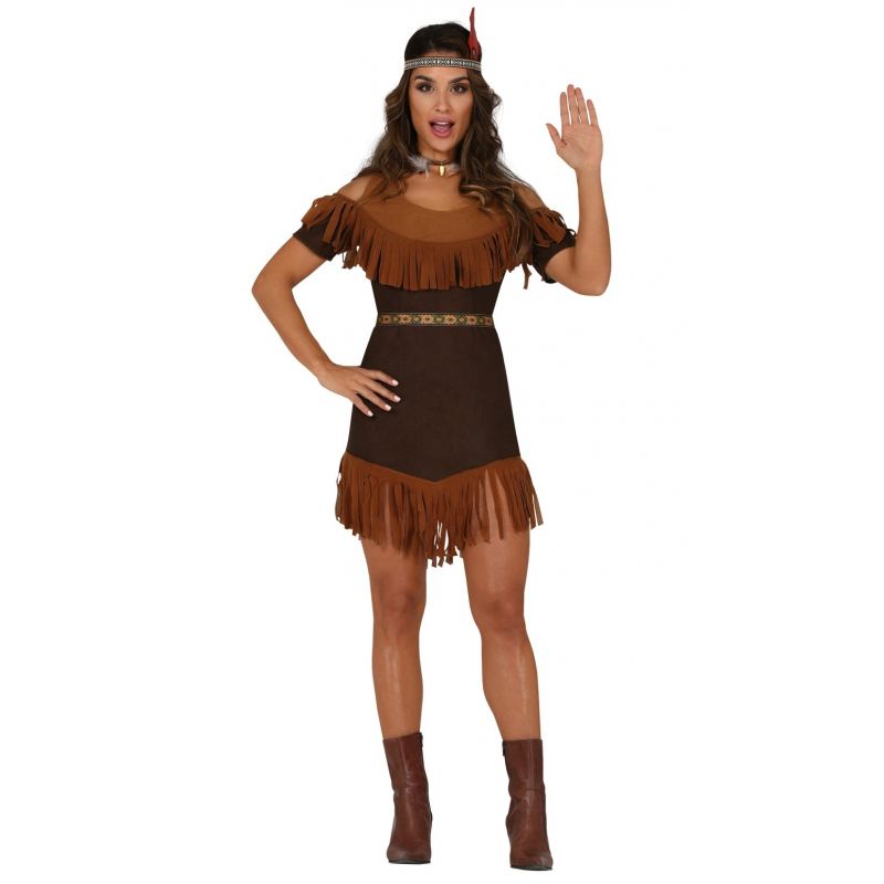 Disfraz de India Cheyenne con Vestido para mujer