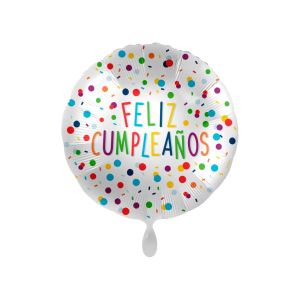 Globo feliz cumple confet