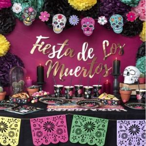 Banderin fiesta de los muertos