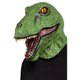 Mascara dinosaurio verde