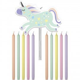 Velas deco unicornio