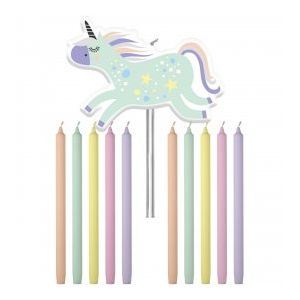 Velas deco unicornio