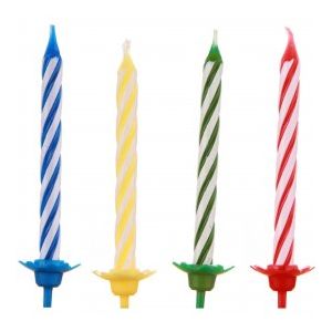 Velas soporte colores basic