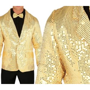 Chaqueta lentejuelas oro