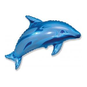 Globo delfin azul