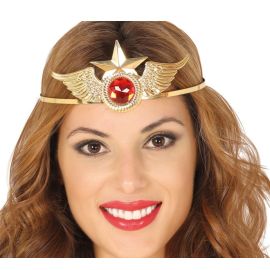 Diadema metal super heroína