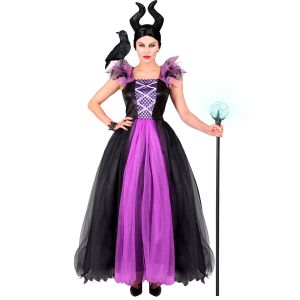 Disfraz malefica con tocado