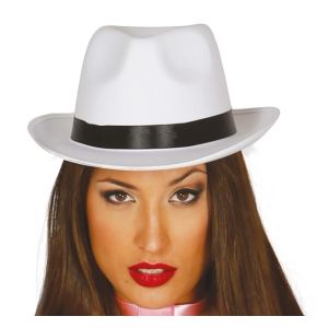 Sombrero ganster pro blanco