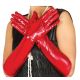 Guantes metalizados rojos 44cm