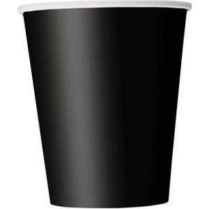 Vasos negros 270ml 8und