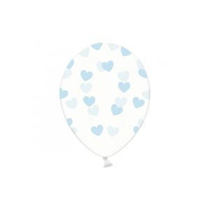 Globos transparentes cor azul