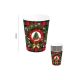 Vasos tartan navidad 6und