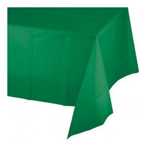 Mantel plastico verde esmeralda