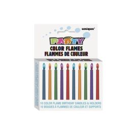 Velas llama de colores 10 und