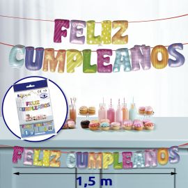 Guirnalda feliz cumple 1.5m