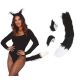 Set gato blanco negro