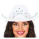 Sombrero cowboy blanco fieltro