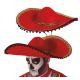 Sombrero mexicano rojo fieltro